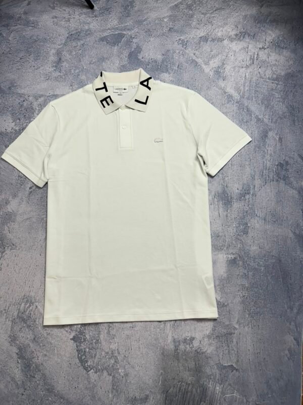 Polo Lacoste Gola Letreiro