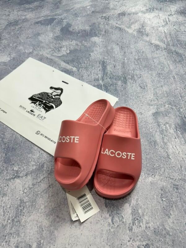 Chinelo Lacoste Slide Rosa 2.0