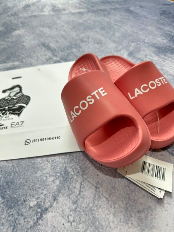 Chinelo Lacoste Slide Rosa 2.0